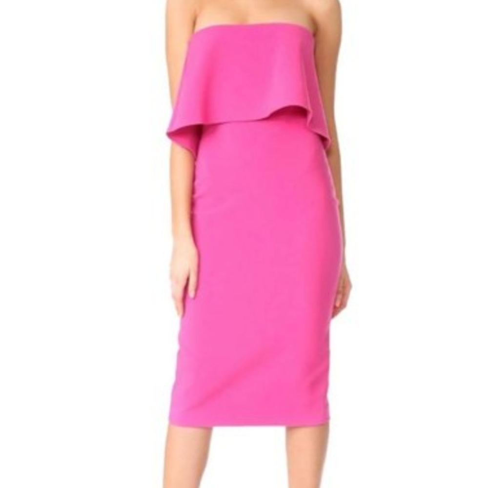 LIKELY Pink Driggs Cocktail Dress
